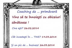 Coaching de... primavara 26 februarie-26 martie 2014
